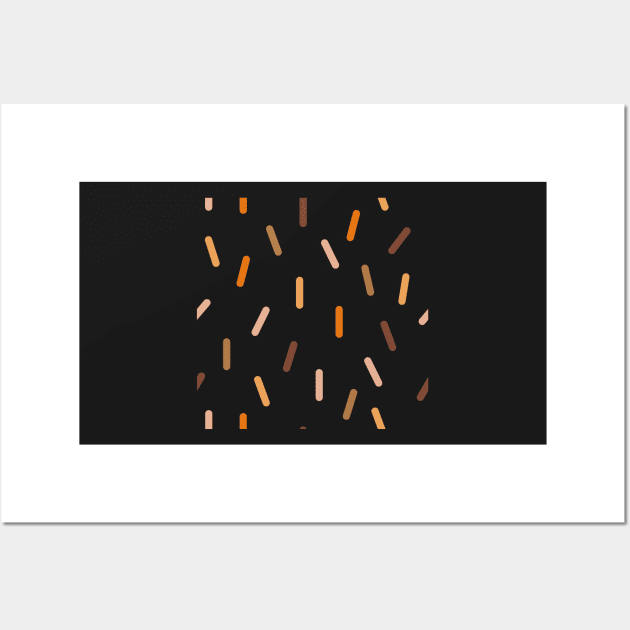 Sprinkle Confetti Orange Chunkies Wall Art by Oddoty